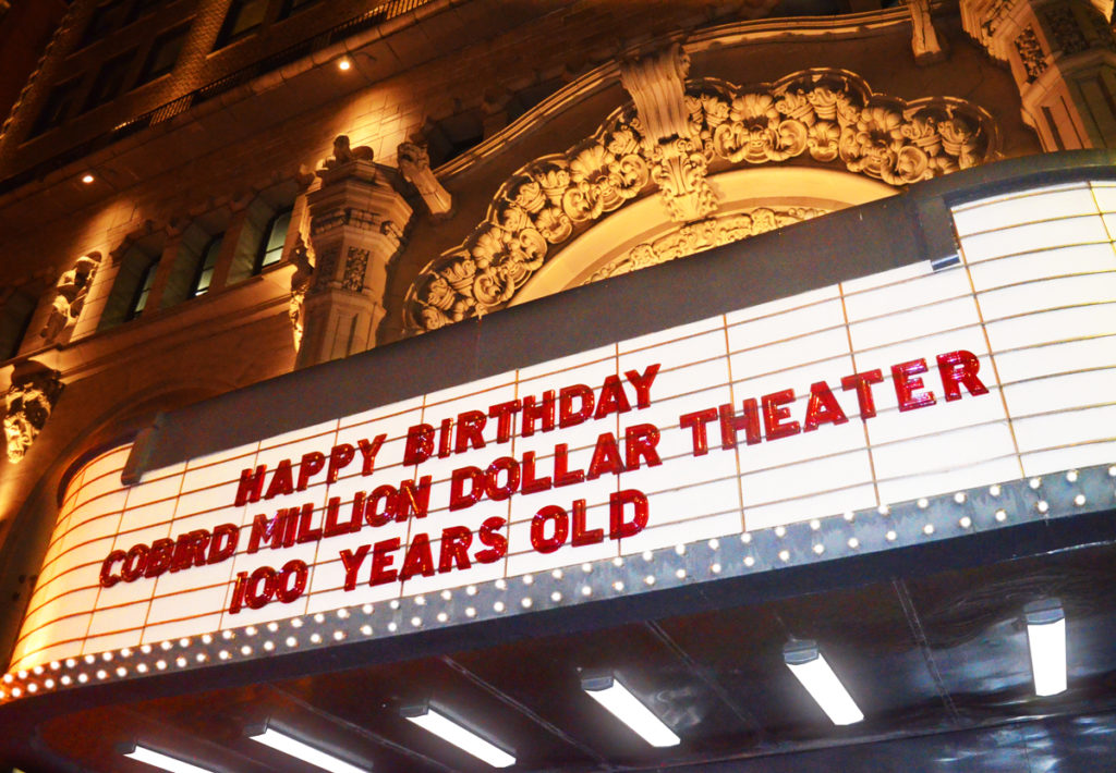 Million Dollar Theatre
Updated: 2nd July 2019
The Million Dollar Theatre was granted Historic-Cultural Monument status by the City Council on 2nd July.
At the June 8th Last Remaining Seats screening it was announced that CoBird is no longer the tenant of the Million Dollar Theatre.
Click here for more info.